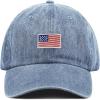 image:imageThe Hat Depot Kids American Flag amp Cute Embroidery Cotton Baseball Cap HatLight Denim