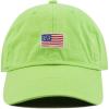 image:imageThe Hat Depot Kids American Flag amp Cute Embroidery Cotton Baseball Cap HatLime Green