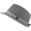 image:imageThe Hat Depot Light Weight Classic Soft Cool Mesh Crushable Fedora hatGrey