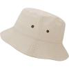 image:imageThe Hat Depot Youth Kids Washed Cotton amp Lightweight Nylon Packable Bucket Travel Hat CapPutty