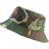 image:imageThe Hat Depot Youth Kids Washed Cotton amp Lightweight Nylon Packable Bucket Travel Hat CapWoodland Camo