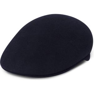 image:imageBlack Horn Newsboy Premium Crushable Soft Wool Felt Fall Winter Ascot Ivy Style HatNavy