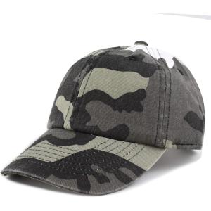 image:imageKids Washed Low Profile Cotton and Denim UPF 50 Plain Baseball Cap HatCity Camo