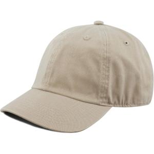 image:imageKids Washed Low Profile Cotton and Denim UPF 50 Plain Baseball Cap HatKhaki