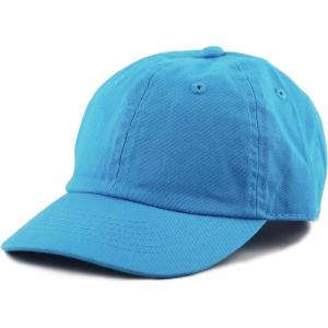 image:imageKids Washed Low Profile Cotton and Denim UPF 50 Plain Baseball Cap HatTurquoise