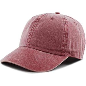 image:imageThe Hat Depot 100 Cotton Pigment Dyed Low Profile Dad Hat Six Panel Cap1 Burgundy