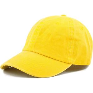 image:imageThe Hat Depot 100 Cotton Pigment Dyed Low Profile Dad Hat Six Panel Cap1 Yellow