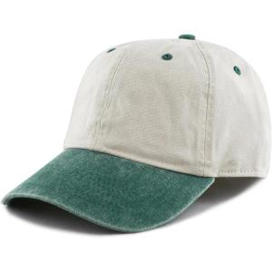 image:imageThe Hat Depot 100 Cotton Pigment Dyed Low Profile Dad Hat Six Panel Cap2 BeigeGreen
