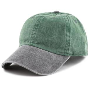 image:imageThe Hat Depot 100 Cotton Pigment Dyed Low Profile Dad Hat Six Panel Cap2 GreenBlack