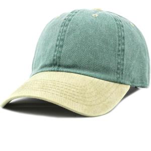 image:imageThe Hat Depot 100 Cotton Pigment Dyed Low Profile Dad Hat Six Panel Cap2 GreenKhaki