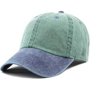 image:imageThe Hat Depot 100 Cotton Pigment Dyed Low Profile Dad Hat Six Panel Cap2 GreenNavy