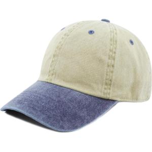 image:imageThe Hat Depot 100 Cotton Pigment Dyed Low Profile Dad Hat Six Panel Cap2 KhakiNavy