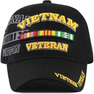 image:imageThe Hat Depot 1100 Official Licensed Vietnam Veteran Shadow 3D Baseball Cap Black