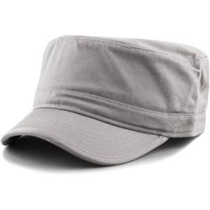 image:imageThe Hat Depot Cadet Military Army Baseball Cap Tie Dye amp Washed Cotton Basic amp Distressed Cadet Brushed Cotton Cap1 Basic  Grey