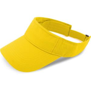 image:imageThe Hat Depot Kids 100 Cotton Sport QuickAdjust Strap Closure Sun Protect Golf Visor Cap HatYellow