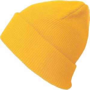 image:imageThe Hat Depot Kids 100 Washed Cotton Soft and Light Cuffed Skull Plain Daily Beanie for 25 yrs ChildrenMustard