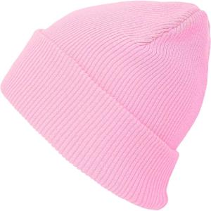image:imageThe Hat Depot Kids 100 Washed Cotton Soft and Light Cuffed Skull Plain Daily Beanie for 25 yrs ChildrenPink