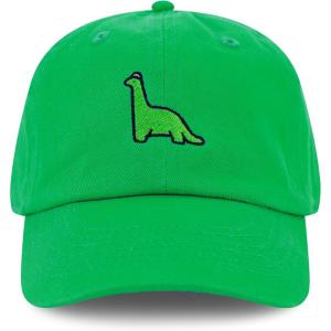 image:imageThe Hat Depot Kids American Flag amp Cute Embroidery Cotton Baseball Cap Hat1 Dinosaur 2  Kelly Green
