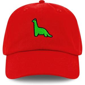 image:imageThe Hat Depot Kids American Flag amp Cute Embroidery Cotton Baseball Cap Hat1 Dinosaur 2  Red