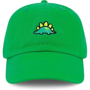 image:imageThe Hat Depot Kids American Flag amp Cute Embroidery Cotton Baseball Cap Hat1 Dinosaur 3  Kelly Green