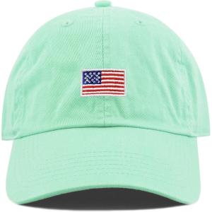 image:imageThe Hat Depot Kids American Flag amp Cute Embroidery Cotton Baseball Cap HatAqua