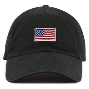 image:imageThe Hat Depot Kids American Flag amp Cute Embroidery Cotton Baseball Cap HatBlack