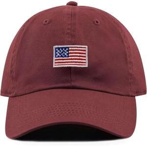 image:imageThe Hat Depot Kids American Flag amp Cute Embroidery Cotton Baseball Cap HatBurgundy