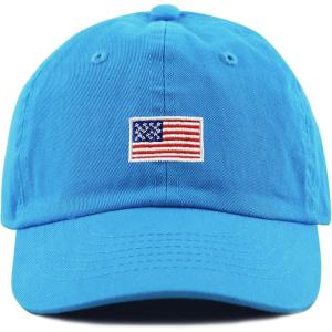 image:imageThe Hat Depot Kids American Flag amp Cute Embroidery Cotton Baseball Cap HatTurquoise