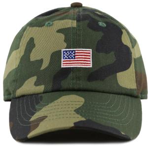 image:imageThe Hat Depot Kids American Flag amp Cute Embroidery Cotton Baseball Cap HatWoodland Camo