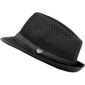 image:imageThe Hat Depot Light Weight Classic Soft Cool Mesh Crushable Fedora hatBlack