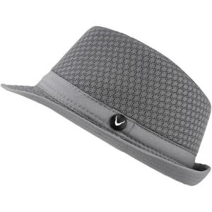 image:imageThe Hat Depot Light Weight Classic Soft Cool Mesh Crushable Fedora hatGrey