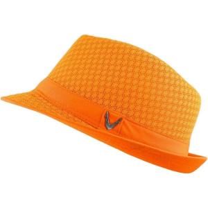 image:imageThe Hat Depot Light Weight Classic Soft Cool Mesh Crushable Fedora hatNeon Orange