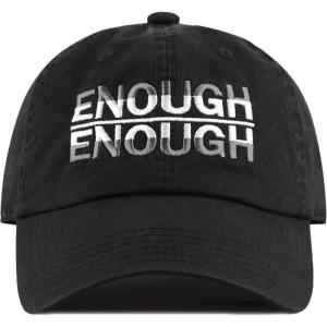 image:imageThe Hat Depot Never Again amp Enough School Walk Out amp Gun Control Embroidered Cotton Baseball Cap HatEnoughblack