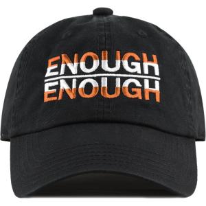 image:imageThe Hat Depot Never Again amp Enough School Walk Out amp Gun Control Embroidered Cotton Baseball Cap HatEnoughblack3