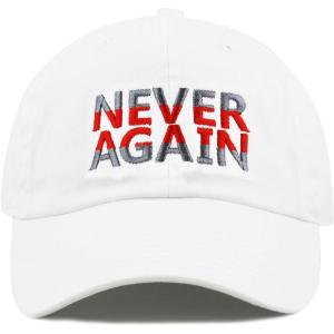 image:imageThe Hat Depot Never Again amp Enough School Walk Out amp Gun Control Embroidered Cotton Baseball Cap HatNever Againwhite2