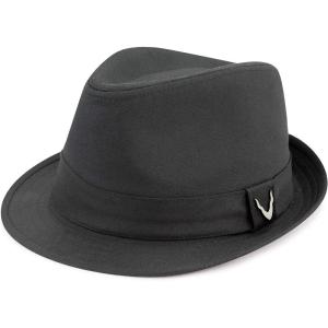image:imageThe Hat Depot Premium Paisley Lining Unisex Fedora Hat1 Premium  Black