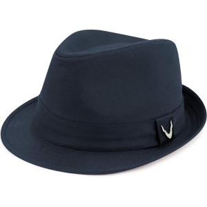 image:imageThe Hat Depot Premium Paisley Lining Unisex Fedora Hat1 Premium  Navy