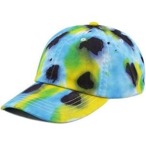 image:imageThe Hat Depot Unisex 100 Cotton Tie Dye Low Profile Washed Baseball CapC