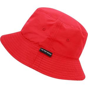 image:imageThe Hat Depot Youth Kids Washed Cotton amp Lightweight Nylon Packable Bucket Travel Hat Cap2 Lightweight  Red