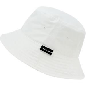 image:imageThe Hat Depot Youth Kids Washed Cotton amp Lightweight Nylon Packable Bucket Travel Hat Cap2 Lightweight  White