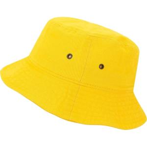 image:imageThe Hat Depot Youth Kids Washed Cotton amp Lightweight Nylon Packable Bucket Travel Hat CapYellow
