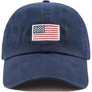 image:imageUSA Flag amp Embroidery Premium 100 Cotton Low Profile Adjustable Baseball Dad Cap1 Flagnavy