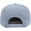 image:image7 Panel Corduroy Cap  Structured Cotton Snapback Flat Bill Adjustable Unisex Streetwear HatBlue