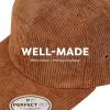 image:image7 Panel Corduroy Cap  Structured Cotton Snapback Flat Bill Adjustable Unisex Streetwear HatCooper