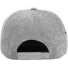 image:image7 Panel Corduroy Cap  Structured Cotton Snapback Flat Bill Adjustable Unisex Streetwear HatGrey