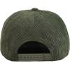 image:image7 Panel Corduroy Cap  Structured Cotton Snapback Flat Bill Adjustable Unisex Streetwear HatOlive