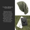 image:imageChemo Slouchy Style Baggy Beanie Cancer Headwear for Women Fleece Lining Winter Hat6 2800  Olive