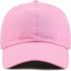 image:imageCotton Baseball Cap Dad Hat  Washed Low Profile Adjustable Hat for Men Women Casual Outdoor Running Golf0 Pink