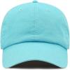 image:imageCotton Baseball Cap Dad Hat  Washed Low Profile Adjustable Hat for Men Women Casual Outdoor Running Golf1 Ponytail  Aqua