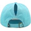 image:imageCotton Baseball Cap Dad Hat  Washed Low Profile Adjustable Hat for Men Women Casual Outdoor Running Golf1 Ponytail  Aqua